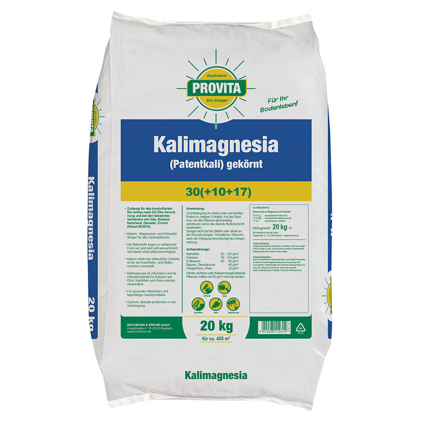 Kalimagnesia / Patentkali Sack 20kg (Im Bio-Landbau zugelassen)