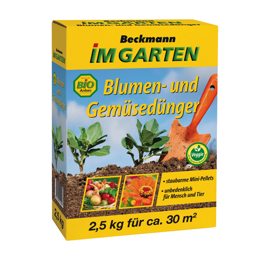 10445_BiG_Blumen-Gemueseduenger_25kg Bio Blumen und Gemüsedünger - 2 x 2.5kg