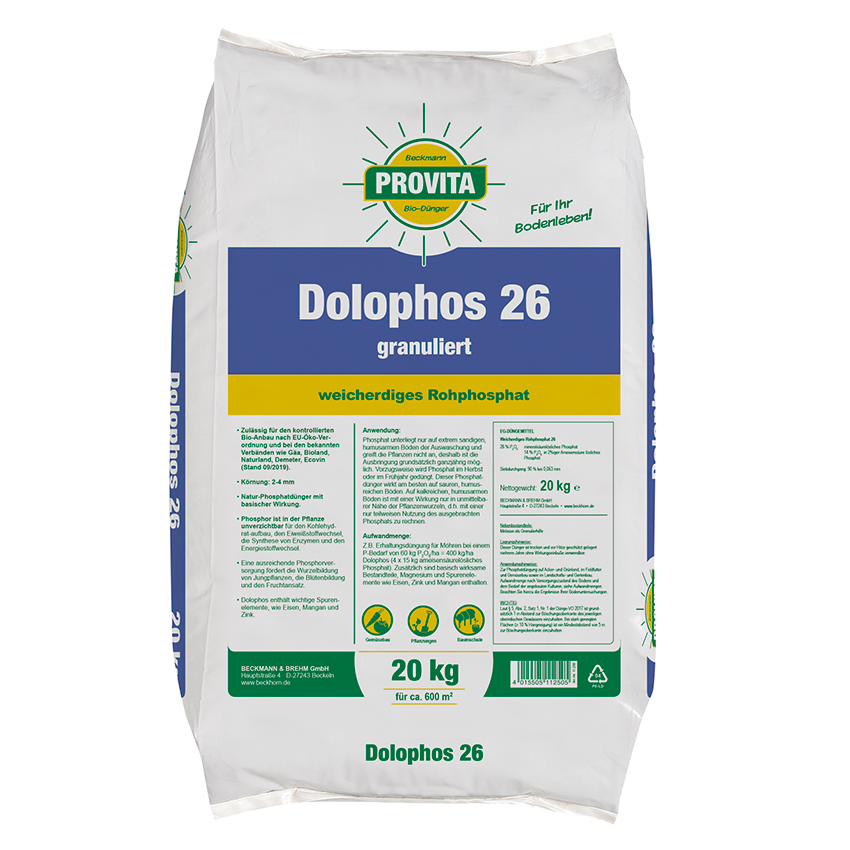 Dolophos 26 - Sacco da 20 kg (autorizzato per l'agricoltura biologica)