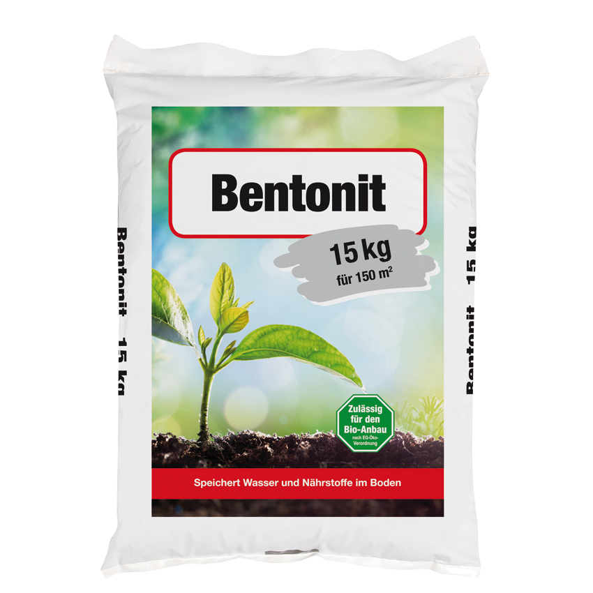 Bentonit Sack 15kg (Im Bio-Landbau zugelassen)