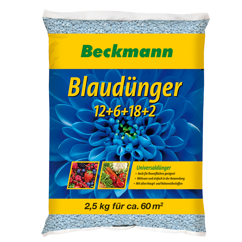 Concime speciale blu Beckmann (2,5 kg)